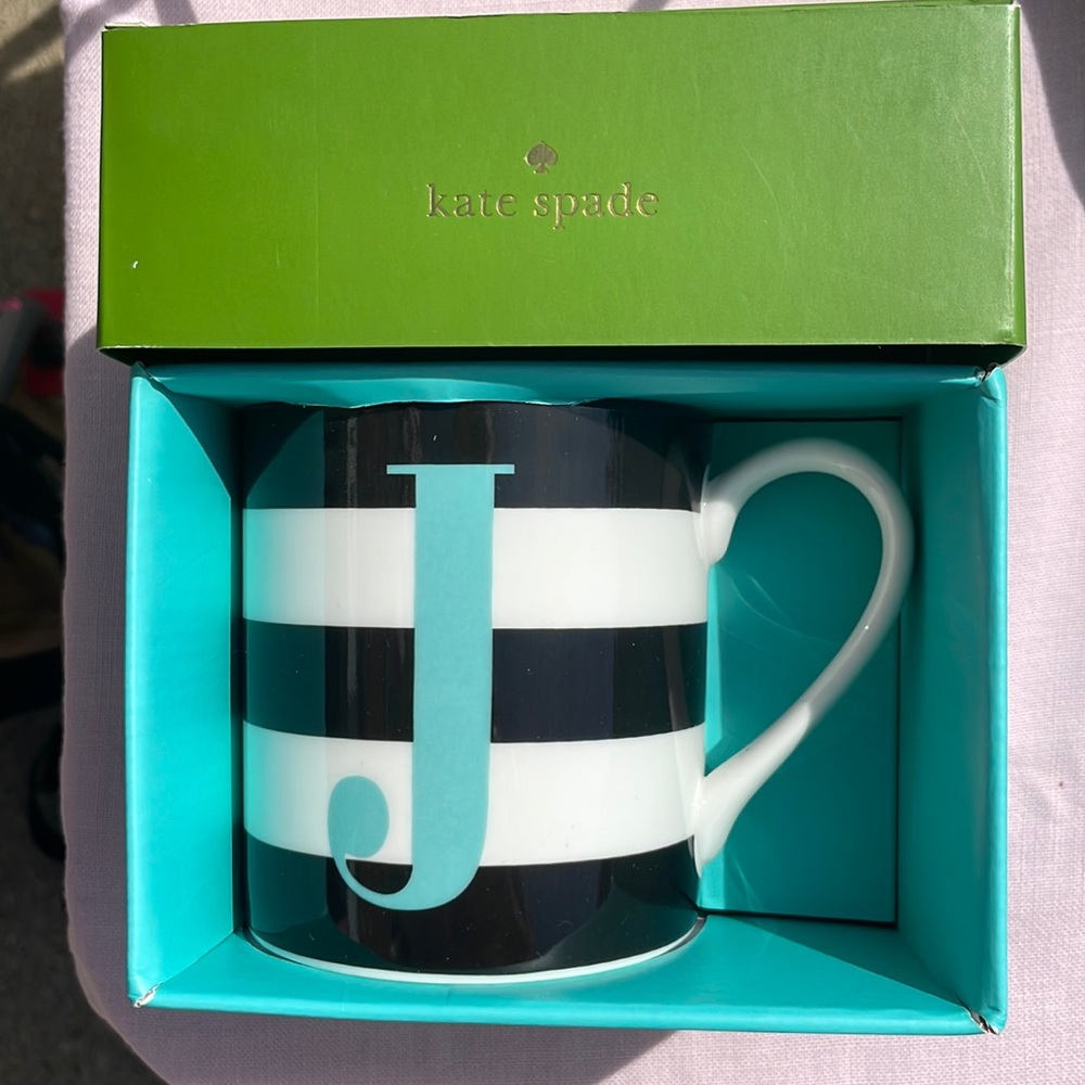 Kate Spade/Lenox. New. What’s in a name “J” mug.